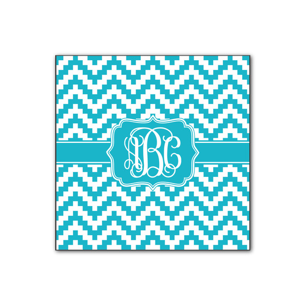 Custom Pixelated Chevron Wood Print - 12x12 (Personalized)