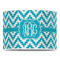 Pixelated Chevron 16" Drum Lampshade - FRONT (Poly Film)