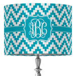 Pixelated Chevron 16" Drum Lamp Shade - Fabric (Personalized)