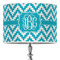 Pixelated Chevron 16" Drum Lampshade - ON STAND (Poly Film)