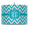 Pixelated Chevron Drum Pendant Lamp (Personalized)