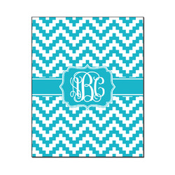 Pixelated Chevron Wood Print - 16x20 (Personalized)