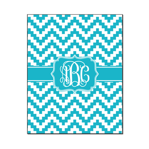 Custom Pixelated Chevron Wood Print - 16x20 (Personalized)