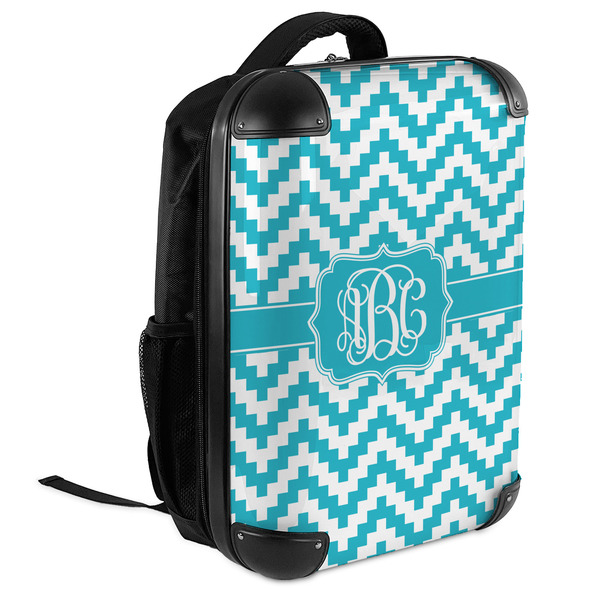 Pixelated Chevron 18" Hard Shell Backpacks - ANGLED VIEW