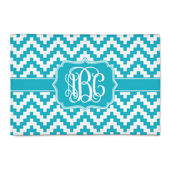 Custom Pixelated Chevron 2' x 3' Indoor Area Rug (Personalized)