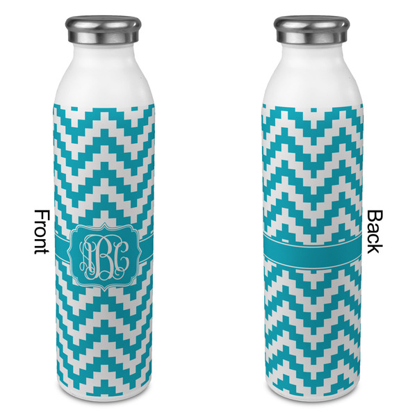 Pixelated Chevron 20oz Water Bottles - Full Print - Approval