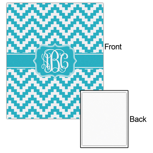 Pixelated Chevron 20x24 - Matte Poster - Front & Back