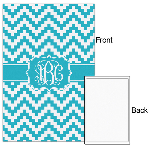 Pixelated Chevron 20x30 - Matte Poster - Front & Back