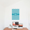 Pixelated Chevron 20x30 - Matte Poster - On the Wall