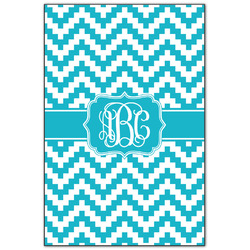 Pixelated Chevron Wood Print - 20x30 (Personalized)