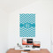 Pixelated Chevron 24x36 - Matte Poster - On the Wall