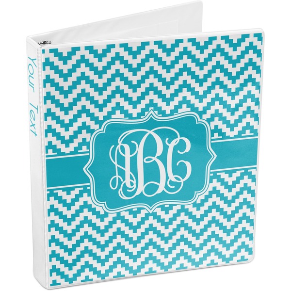 Pixelated Chevron 3-Ring Binder 3/4 - Main