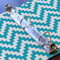 Pixelated Chevron 3 Ring Binders - Full Wrap - 1" - DETAIL