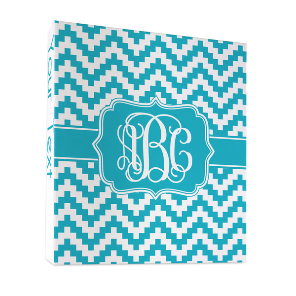 Pixelated Chevron 3 Ring Binders - Full Wrap - 1" - FRONT