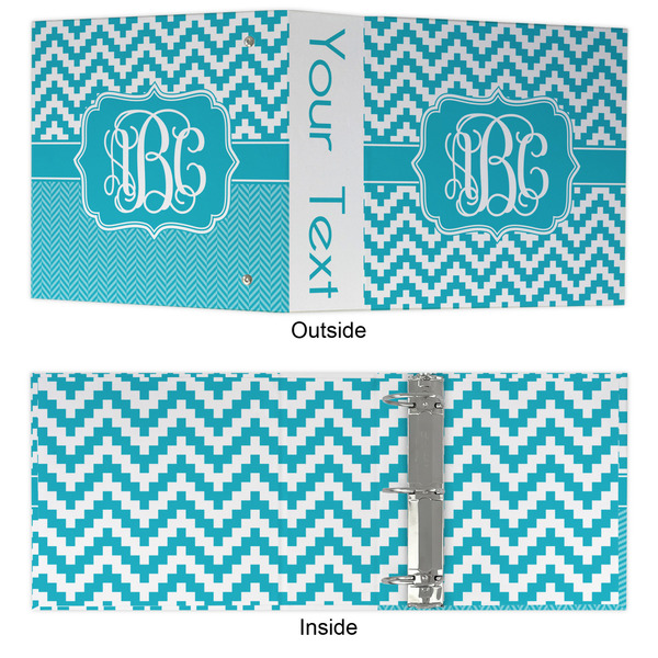Pixelated Chevron 3 Ring Binders - Full Wrap - 3" - APPROVAL