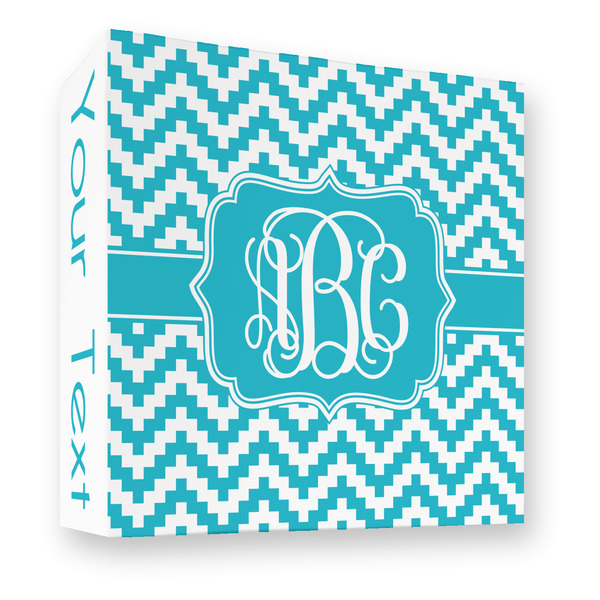 Pixelated Chevron 3 Ring Binders - Full Wrap - 3" - FRONT