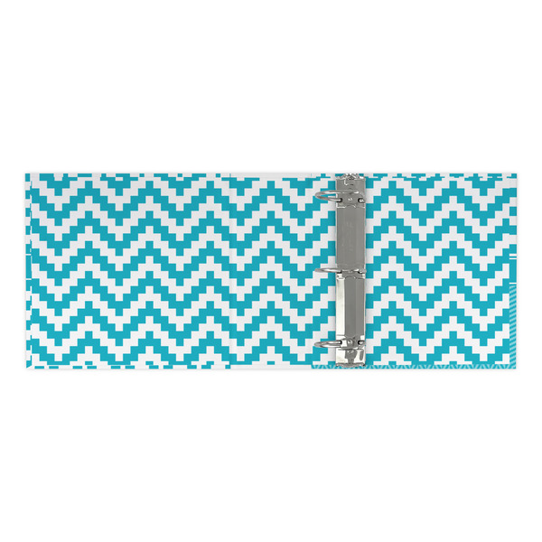 Pixelated Chevron 3 Ring Binders - Full Wrap - 3" - OPEN INSIDE