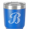 Pixelated Chevron 30 oz Stainless Steel Ringneck Tumbler - Blue - Close Up