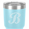 Pixelated Chevron 30 oz Stainless Steel Ringneck Tumbler - Teal - Close Up