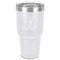 Pixelated Chevron 30 oz Stainless Steel Tumbler - White - Single-Sided (Personalized)