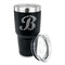 Pixelated Chevron 30 oz Stainless Steel Ringneck Tumblers - Black - LID OFF