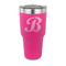 Pixelated Chevron 30 oz Stainless Steel Tumbler - Pink - Single Sided (Personalized)