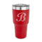 Pixelated Chevron 30 oz Stainless Steel Tumbler - Red - Single Sided (Personalized)