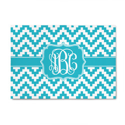 Pixelated Chevron 4' x 6' Patio Rug (Personalized)