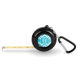 Pixelated Chevron Pocket Tape Measure - 6 Ft w/ Carabiner Clip (Personalized)