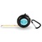 Pixelated Chevron 6-Ft Pocket Tape Measure with Carabiner Hook - Front