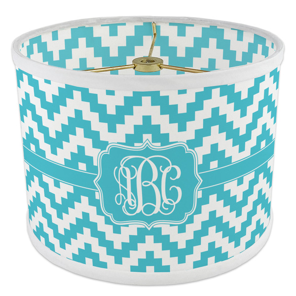 Pixelated Chevron 8" Drum Lampshade - ANGLE Poly-Film