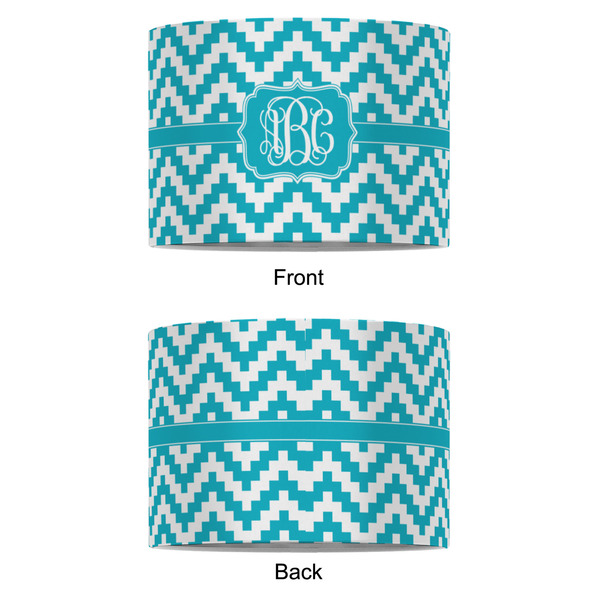 Pixelated Chevron 8" Drum Lampshade - APPROVAL (Fabric)