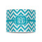 Pixelated Chevron 8" Drum Lampshade - FRONT (Poly Film)