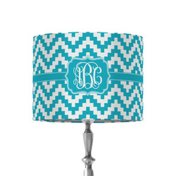 Pixelated Chevron 8" Drum Lamp Shade - Fabric (Personalized)