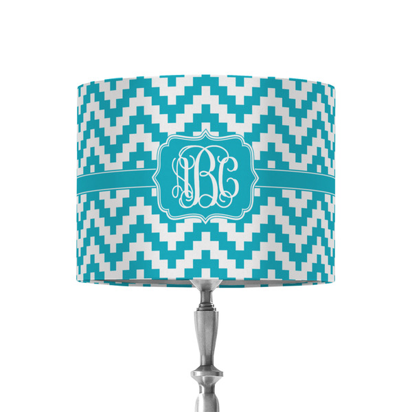 Custom Pixelated Chevron 8" Drum Lamp Shade - Fabric (Personalized)