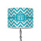 Pixelated Chevron 8" Drum Lampshade - ON STAND (Poly Film)