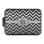 Pixelated Chevron Aluminum Baking Pan with Black Lid (Personalized)