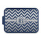Pixelated Chevron Aluminum Baking Pan with Navy Lid (Personalized)