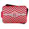 Pixelated Chevron Aluminum Baking Pan - Red Lid - FRONT w/lif off