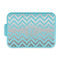 Pixelated Chevron Aluminum Baking Pan with Teal Lid (Personalized)
