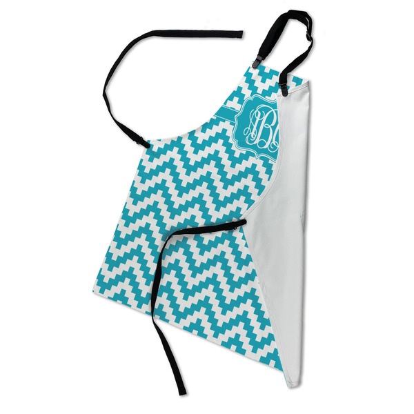 Pixelated Chevron Apron - Folded