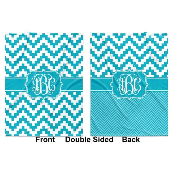 Pixelated Chevron Baby Blanket (Double Sided - Printed Front and Back)