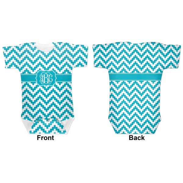 Pixelated Chevron Baby Bodysuit Approval