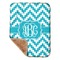 Pixelated Chevron Sherpa Baby Blanket - 30" x 40" w/ Monograms