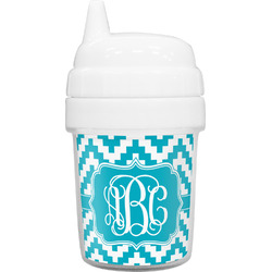 Pixelated Chevron Baby Sippy Cup (Personalized)