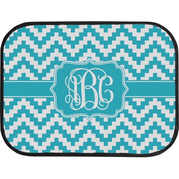 Pixelated Chevron Custom Car Floor Mats (Back Seat)
