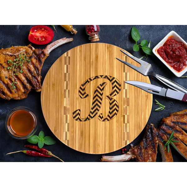 Pixelated Chevron Bamboo Cutting Boards - LIFESTYLE