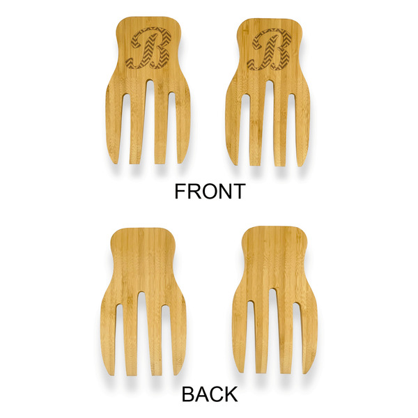 Pixelated Chevron Bamboo Salad Hands - APPROVAL