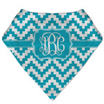 Pixelated Chevron Bandana Bib (Personalized)