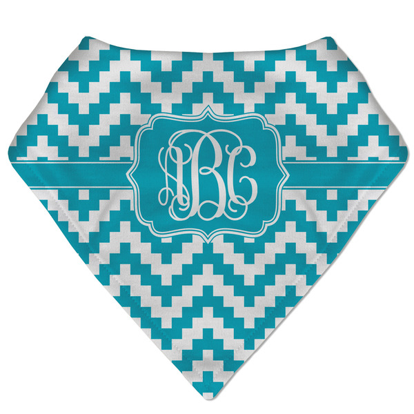Custom Pixelated Chevron Bandana Bib (Personalized)